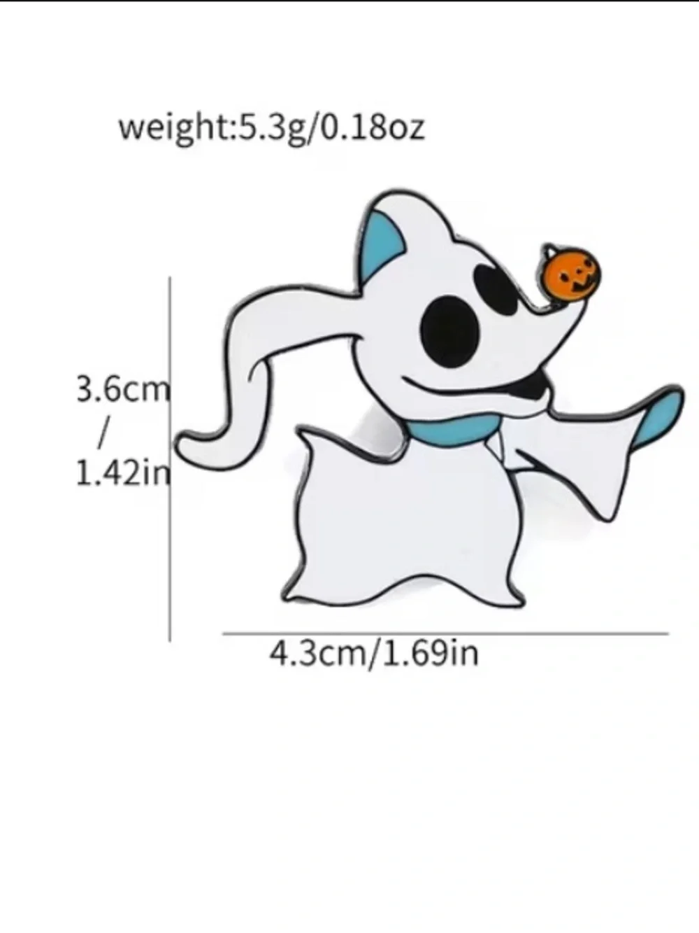 Nightmare Before Christmas Adult Enamel Metal Pins set of 2- Oogie Boogie & Zero